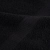 vidaXL Serviette Invit&eacute; SOLUND 50 pcs Noir 30 x 30 cm Coton