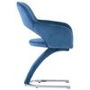 vidaXL Chaises &agrave; manger lot de 2 Bleu Velours