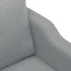 vidaXL Ensemble de canap&eacute;s 4 pcs avec coussins Gris clair Tissu