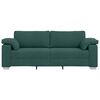 vidaXL Canap&eacute; Vert fonc&eacute; 219 x 80 x 82 cm tissu