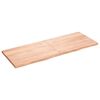vidaXL Comptoir de salle de bain marron 160x60x(2-4) cm bois trait&eacute;