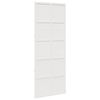 vidaXL Porte de grange blanc 80x208 cm bois massif de pin