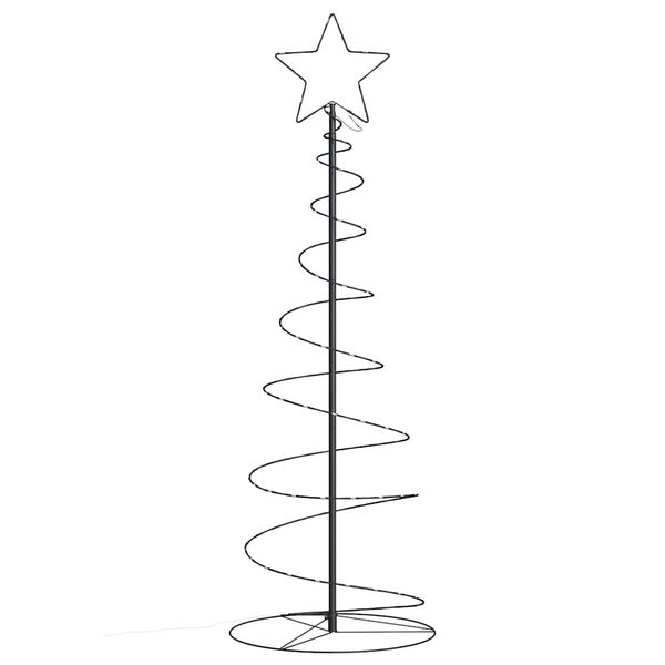 vidaXL Sapin de Noël à LED 100 LED blanc chaud 150 cm