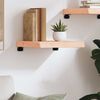 vidaXL &Eacute;tag&egrave;re murale 40x40x(2-6)cm bois de ch&ecirc;ne massif non trait&eacute;