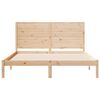 vidaXL Cadre de lit extra long sans matelas 140x220 cm bois massif
