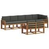 vidaXL Ensemble de canap&eacute;s d'ext&eacute;rieur 8 pc Naturel et Anthracite