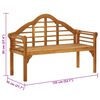 vidaXL Banc de jardin avec coussin 135 cm Bois d'acacia massif