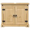 vidaXL Armoire lavabo de salle de bain Corona bois de pin massif