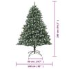 vidaXL Sapin de No&euml;l artificiel avec support 240 cm PVC