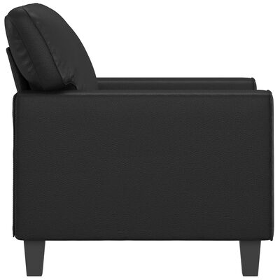 vidaXL Fauteuil Noir 60 cm Similicuir