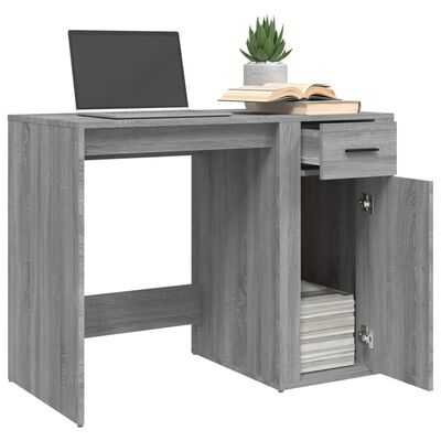 vidaXL Bureau Sonoma gris 100x49x75 cm Bois d'ingénierie