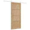 vidaXL Porte coulissante ORKDAL Marron 86 x 198,5 cm Pin massif