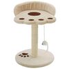 vidaXL Arbre &agrave; chat avec griffoir en sisal 40 cm Beige et Marron