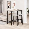 vidaXL table Naturel 100 x 50 x 91 cm Bois d'ing&eacute;nierie et acier