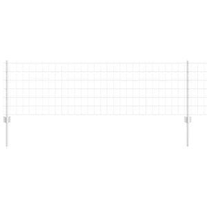 vidaXL Cl&ocirc;ture Euro avec poteau 50 x 0,6 m Acier galvanis&eacute; Argent&eacute;