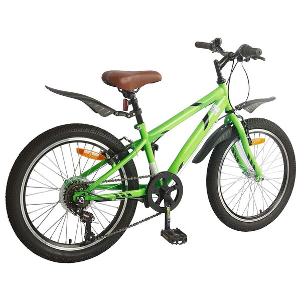 vidaXL V&eacute;lo pour Enfants 24 Pouces 6-Speed pour les 8-12 ans Vert