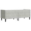 vidaXL Canap&eacute; Gris clair 194 x 74,5 x 70,5 cm Velours