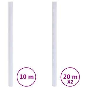 vidaXL Films pour fen&ecirc;tre d&eacute;poli transparent gris PVC