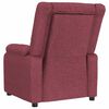 vidaXL Fauteuil inclinable Rouge bordeaux Tissu
