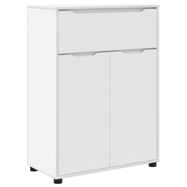 vidaXL Cabinet de salle de bain avec tiroir Blanc 72,5 x 36,5 x 100 cm