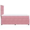 vidaXL Sommier &agrave; lattes de lit et matelas Rose 80x200 cm Velours