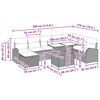 vidaXL Ensemble de canap&eacute; de jardin 9 pcs Beige Poly rotin