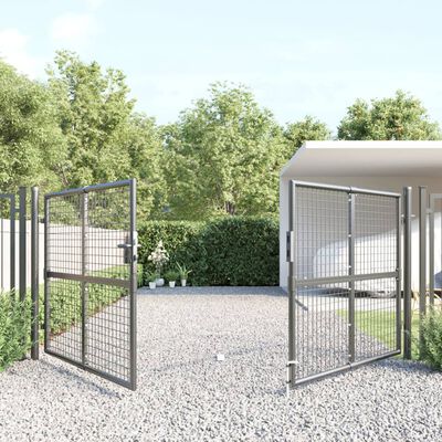 vidaXL Portal de jardin maille anthracite 300x175 cm acier galvanisé