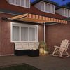 vidaXL Auvent R&eacute;tractable jaune et orange 350 x 250 cm tissu