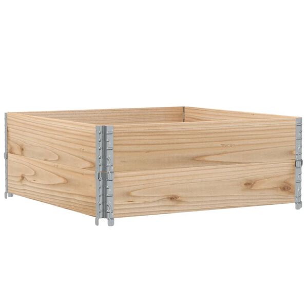 vidaXL Colliers de palette 2 pcs 100x100 cm bois de pin solide