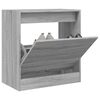 vidaXL Meuble &agrave; chaussures sonoma gris 60x34x63,5 cm bois d'ing&eacute;nierie