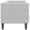 vidaXL Canap&eacute; Gris clair 194 x 74,5 x 70,5 cm Velours