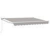 vidaXL Auvent r&eacute;tractable manuel Gris clair 3 x 2 m
