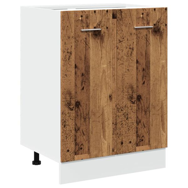 vidaXL Meuble bas "Lyon" Bois ancien 60 x 46 x 81,5 cm Bois d'ing&eacute;nierie