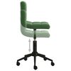 vidaXL Chaises pivotantes &agrave; manger lot de 4 vert fonc&eacute; velours