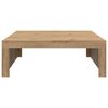 vidaXL Table basse chêne artisanal 100x100x35 cm bois d'ingénierie