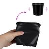vidaXL Pot &agrave; fleurs 50 pcs Noir &Oslash; 15 x 13 cm Plastique