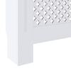 vidaXL Cache-radiateur MDF Blanc 205 cm