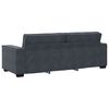 vidaXL Canap&eacute; &agrave; 3 places Gris fonc&eacute; 220x78x84 cm Velours
