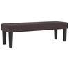 vidaXL Lit &agrave; ressorts avec matelas Marron fonc&eacute; 120 x 200 cm tissu