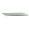 vidaXL Auvent R&eacute;tractable Vert et blanc 600 &times; 350 cm Polyester, M&eacute;tal