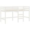 vidaXL Lit mezzanine enfants avec rideaux sans matelas rose 90x200cm