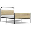 vidaXL Cadre de lit sans matelas 100x190 cm ch&ecirc;ne sonoma