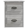 vidaXL Table de chevet murale sonoma gris 41,5x36x53 cm
