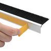 vidaXL Brosses de porte adh&eacute;sives 6 pcs Argent 100 cm