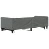 vidaXL Lit de jour avec gigogne sans matelas gris fonc&eacute; 80x200 cm