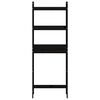 vidaXL &Eacute;tag&egrave;re de toilette Noir 63x26x171 cm Bois de pin massif