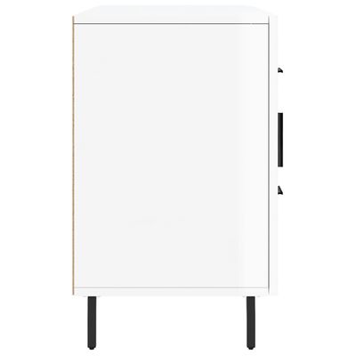 vidaXL Buffet blanc brillant 100x36x60 cm bois d'ingénierie