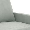 vidaXL Canap&eacute; &agrave; 2 places Gris clair 120 cm Velours