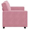 vidaXL Canap&eacute; &agrave; 2 places Rose 120 cm Velours