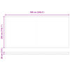 vidaXL Toile de rechange pour auvent Rouge 580 x 295 cm Polyester